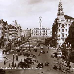 Praca da Liberdade, Porto, northern Portugal