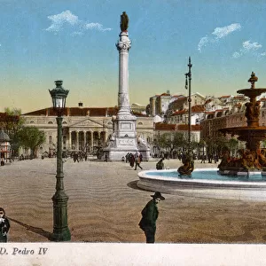 Praca Dom Pedro IV, Lisbon, Portugal