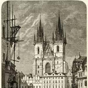 Prague / Tyn Church 1859