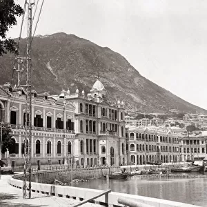 The Praya, Hong Kong, c. 1890, waterfront view