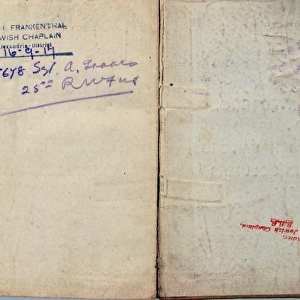 Prayer Book for Jewish Sailors and Soldiers - WWI