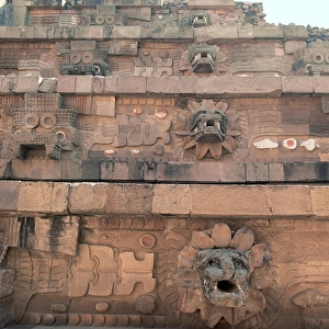 Pre-Columbian Art. Teotihuaca?n. Mexico. The Temple of the F