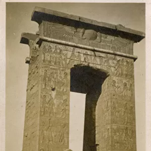 Precinct of Montu gate, Karnak temple, Luxor, Egypt