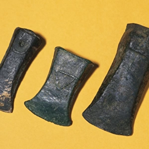 Prehistory. Iron Age. Tubular axes. From El Brull and Plana