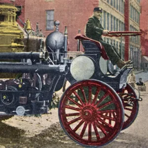 Pride of Hartford fire engine, Hartford, Connecticut, USA