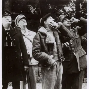 Prime Minister Churchill and Montgomery in Normandy