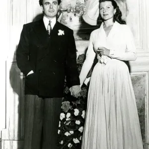 Prince Aly Khan and Rita Hayworth after their wedding