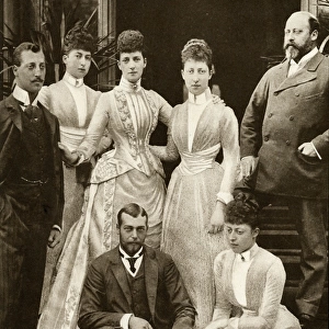 Prince Edward & Alexandra of Denmarks five children 1891