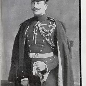 Prince Francis of Teck, military studio portrait in uniform. Captioned, Cut Off in His Prime: The Late Prince Francis of Teck, whose death at an early age has aroused universal sympathy