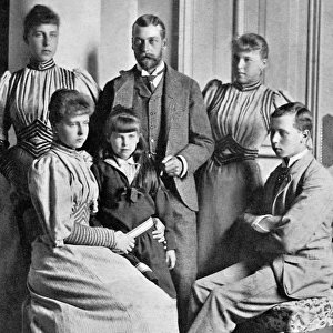 Prince George of Wales and the Edinburgh family