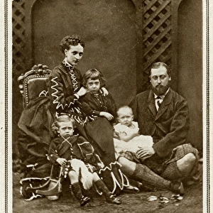 Prince & Princess of Wales with two sons and Princess Maud