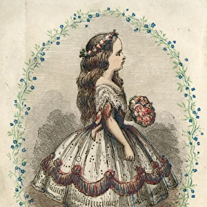 Princess Beatrice dressed as a bridesmaid