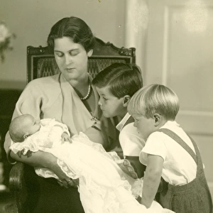 Princess Cecile of Greece and Hesse with children