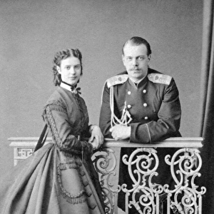 Princess Dagmar of Denmark and her fiance Tsar Alexander III