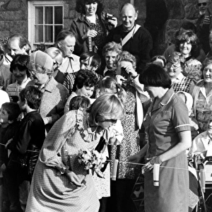 Princess Diana visiting St Marys, Scilly Isles