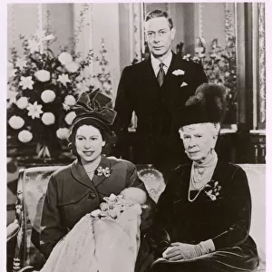 Princess Elizabeth with infant son Prince Charles