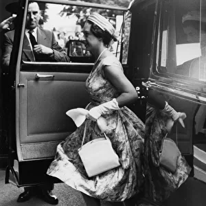 Princess Margaret attends Wimbledon, 1959