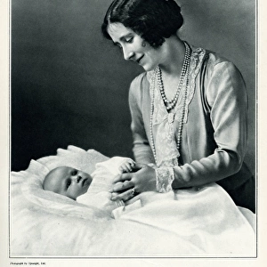 Princess Margaret and her Mother The Duchess of York 1930