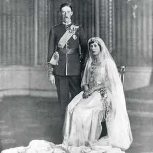 La princesse Marie et le vicomte Lascelles. La princesse Marie et le vicomte Lascelles.