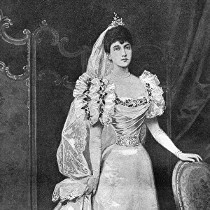 Princess Maud in her wedding dress