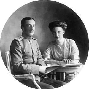Princess Tatiana Konstantinovna and her fiancee