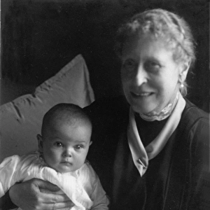 Princess Victoria of Hesse with her great-grandson