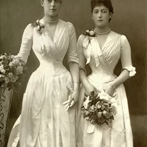 The Princesses Victoria and Maud of Wales