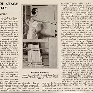 Private Lives, fashion on stage, Gertrude Lawrence
