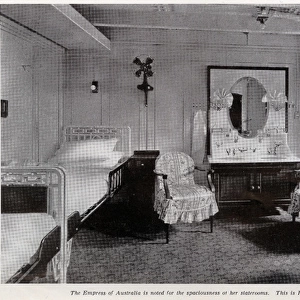 Private room on cruise liner, Empress of Australia