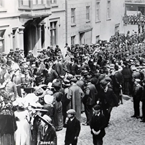 Procession of dignitaries, Haverfordwest, South Wales