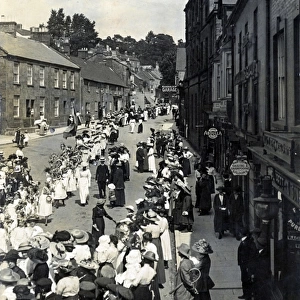 Procession on East Street, Ilminster, Somerset