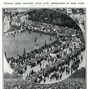 Processions of suffragists in London 1908