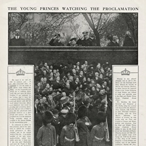 Proclamation of King George V - St Jamess Palace