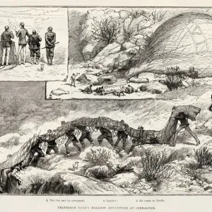 Professor Dales balloon adventure at Gibraltar, 1889. An interesting balloon ascent was Professor Dales balloon adventure at Gibraltar, 1889. An interesting balloon ascent was