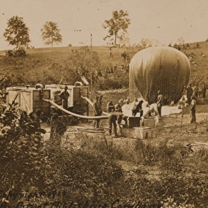 Professor Lowes military balloon near Gaines Mill, Virginia