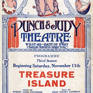 Programme cover, Punch & Judy Theatre, New York, USA
