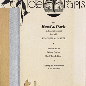 Programme for Hotel de Paris group