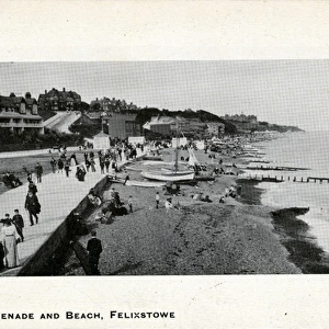The Promenade & Beach, Felixstowe, Suffolk
