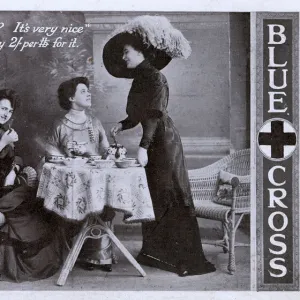 Promotional Card for Blue Cross Tea