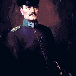Prussian Pioneer Major wearing Iron Cross, 2nd Class