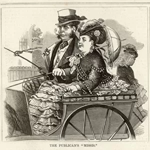 A publican and his wife in an open carriage