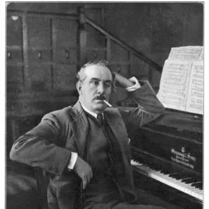 Puccini Leans on Piano