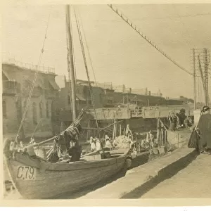 Pulley Bridge, Ashar Creek, Basra, Iraq, WW1