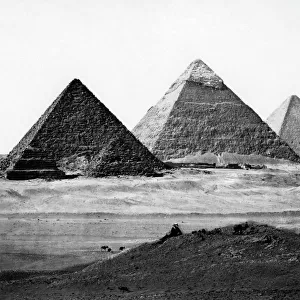 Three pyramids, Egypt