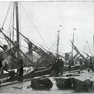 Quay at Great Yarmouth - Herring Harvest 1905