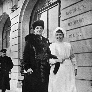 Queen Amelie of Portugal in Paris, WW1