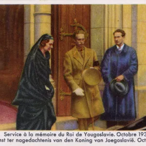 Queen Astrid of Belgium & King Leopold III, Memorial Service