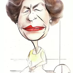 Queen Elizabeth II caricature