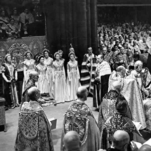 Queen Elizabeth II is crowned