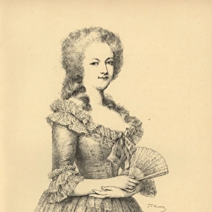 Queen Marie Antoinette in her bodice - sketch